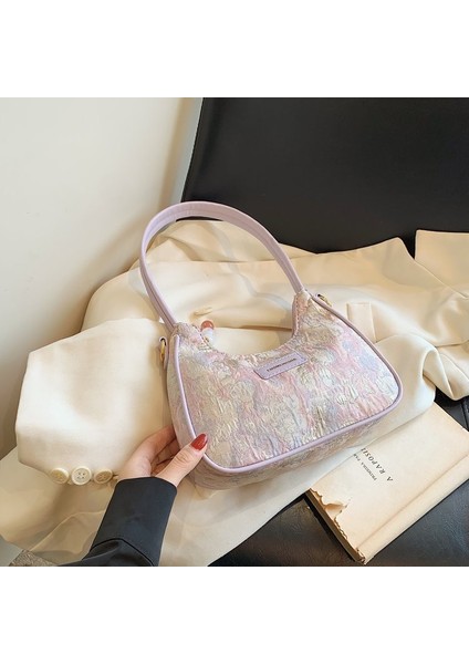 Pu Kadın Niş Zarif Yüksek Görünümlü Crossbody Moda Alışveriş Çantası (Yurt Dışından)