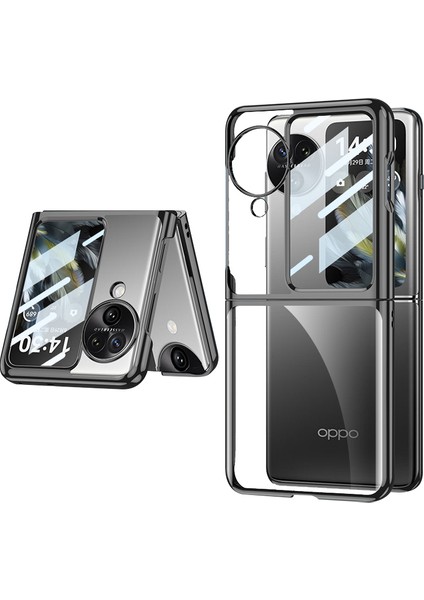 Oppo Find N3 Flip 5g Kılıf Elektrokaplanmış Temiz Pc Telefon Kapağı (Yurt Dışından)