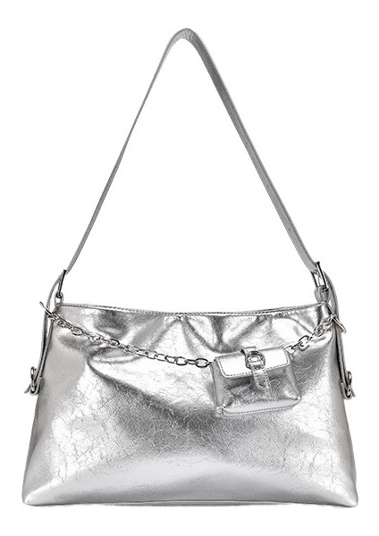 Zincirli Tote Büyük Kapasiteli Kadın Için Çapraz Üst Düzey Banliyö Omuz Çantası (Yurt Dışından)