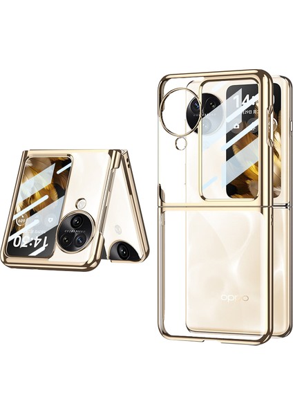 Oppo Find N3 Flip 5g Kılıf Elektrokaplanmış Temiz Pc Telefon Kapağı (Yurt Dışından)