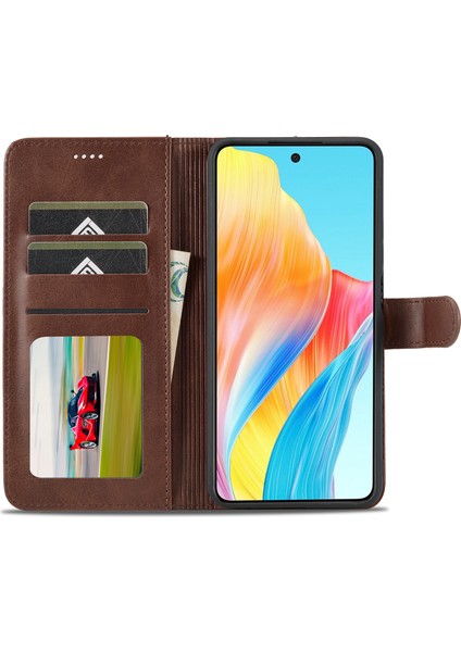 Oppo A78 4g Kasa Pu Deri Stand Cüzdan Kapağı Telefon Kabuğu (Yurt Dışından)