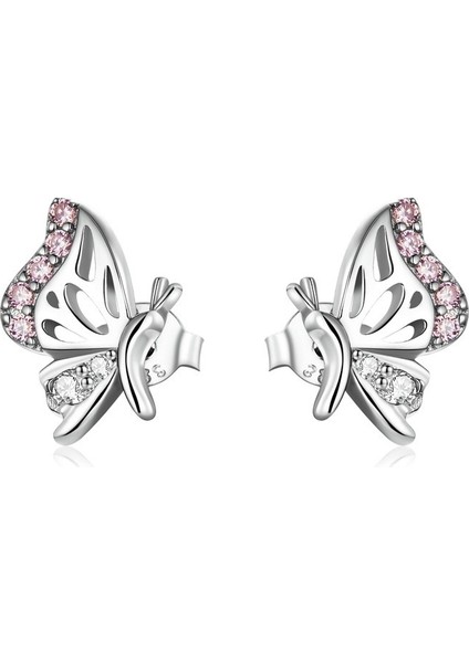 Pembe Narin Kelebek KÜPE,S925 Gümüş Sevimli Küpe (Yurt Dışından) fiyatları