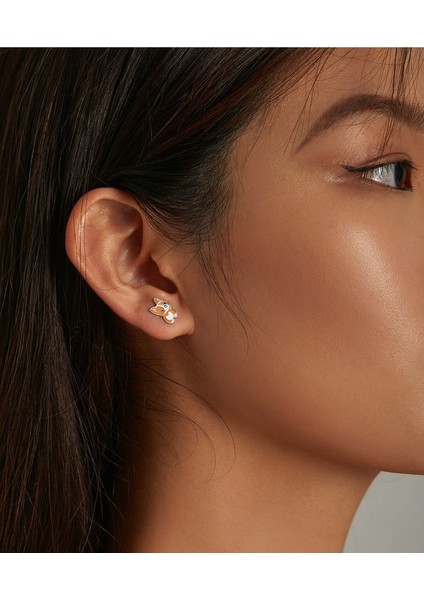 S925 Gümüş Sevimli Küpeler,yavru Köpek Küpeleri (Yurt Dışından)