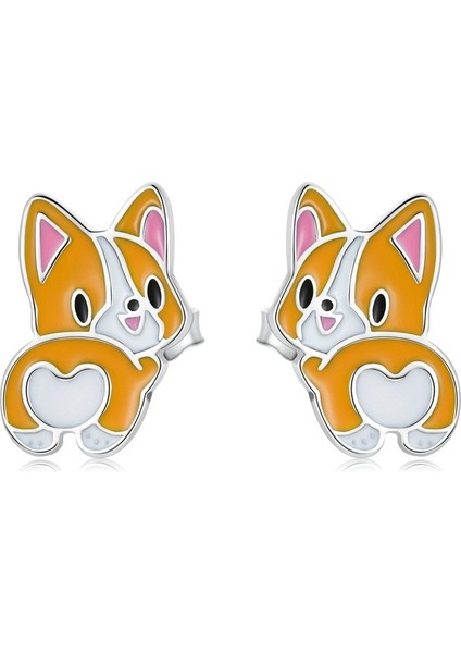 S925 Gümüş Sevimli Küpeler,yavru Köpek Küpeleri (Yurt Dışından) fiyatları