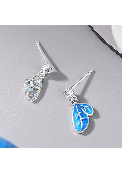Kelebek Kanatlı Küpe, Gümüşten Yaratıcı Asimetrik Küpe (Yurt Dışından) fiyatları