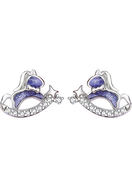 Gümüş Kadın Küpe, Zirkon Küpe (Yurt Dışından)