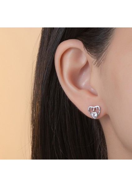 S999 Gümüş Aşk Küpeleri,moda Basit Küpeler (Yurt Dışından) modelleri