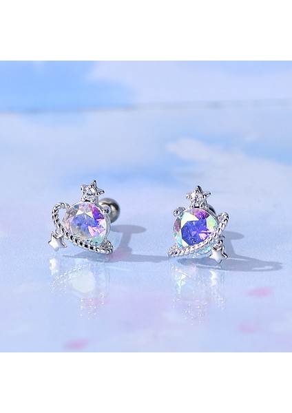 S925 Gümüş Yıldız Küpe, Moda Mizaç Vidalı Küpe (Yurt Dışından) fiyatları