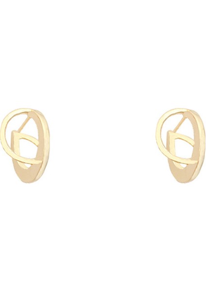 Oval Moda Küpeler, Metal Tasarım Çıtçıtlar (Yurt Dışından)