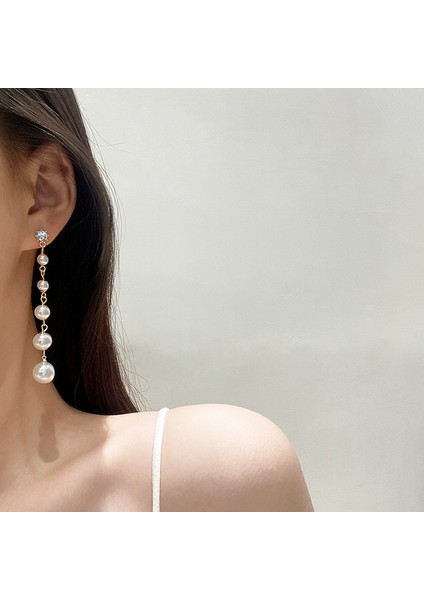 Uzun Püskül Küpeler, Moda Zirkon Küpeler (Yurt Dışından)
