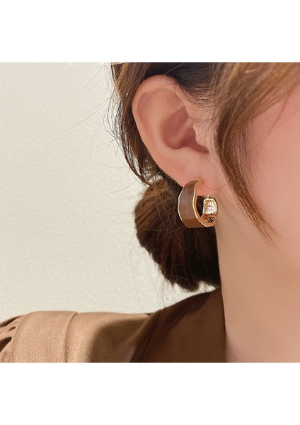 Metal Damla Sırlı Geometrik Küpeler, Sade ve Çok Yönlü Mizaç (Yurt Dışından) fiyatları