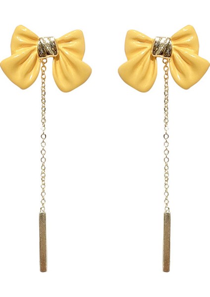 Şeker Rengi Fiyonk Püskül Küpeler, Uzun Moda Küpeler (Yurt Dışından)