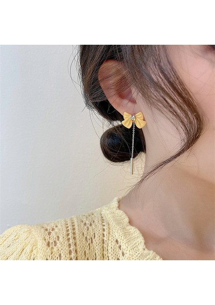 Şeker Rengi Fiyonk Püskül Küpeler, Uzun Moda Küpeler (Yurt Dışından) fırsatları