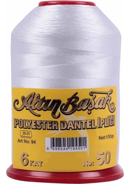 Polyester Dantel Ipliği No:50 100 gr