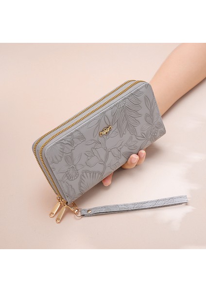 Kadın Moda Uzun Büyük Kapasiteli Debriyaj Uzun Cüzdan (Yurt Dışından)