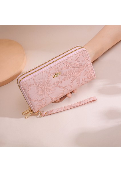 Kadın Moda Uzun Büyük Kapasiteli Debriyaj Uzun Cüzdan (Yurt Dışından)