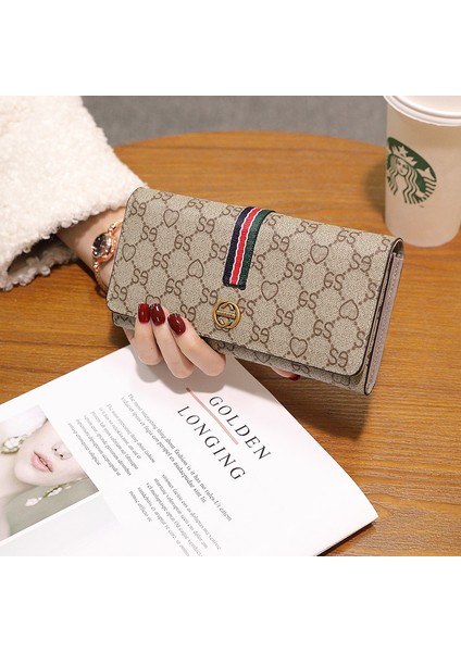 Cep Telefonu Kart Tutucu Hepsi Bir Arada Kadın Çok Amaçlı Uzun Büyük Kapasiteli Gaz Cüzdan (Yurt Dışından)