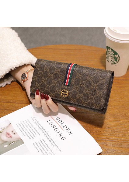 Cep Telefonu Kart Tutucu Hepsi Bir Arada Kadın Çok Amaçlı Uzun Büyük Kapasiteli Gaz Cüzdan (Yurt Dışından)