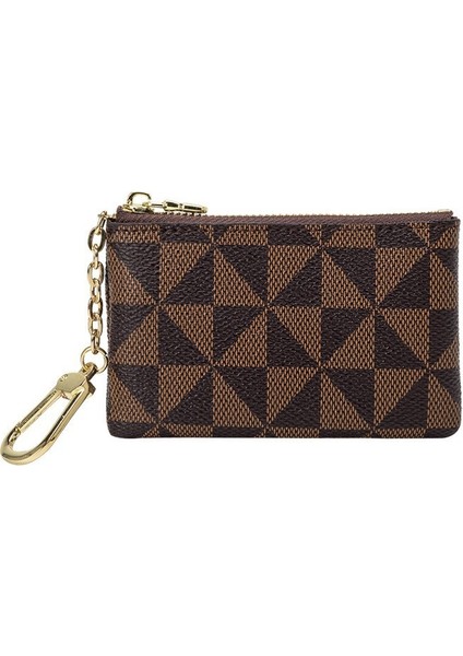 Bozuk Para Modaya Uygun Marka Yaratıcı Metal Dekorasyon Küçük Asılı Anahtar Baskılı Mini Kart Tutucu Cüzdan (Yurt Dışından)