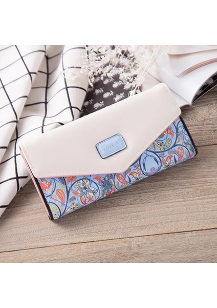 Kadın Uzun Yaratıcı Pastoral Küçük Çiçekli El Uzun Da %30 Indirim Cüzdan (Yurt Dışından)