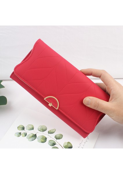 Kadın Uzun Moda Toka Pu Küçük Taze El Cüzdan (Yurt Dışından)