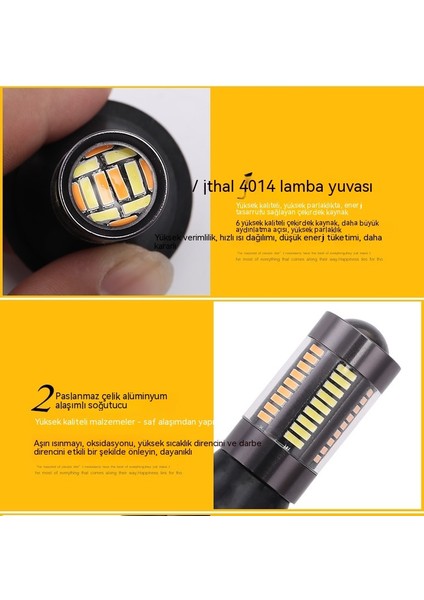 Araba LED Iki Renkli Dönüş Sinyali Gündüz Farı (Yurt Dışından) fırsatları