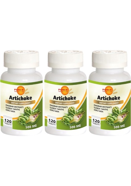 Enginar Ekstratı 500 Mg 3x120 Tablet Artichoke