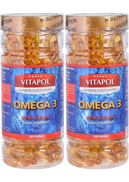 Omega 3 1000 Mg Balık Yağı 2x200 Softgel