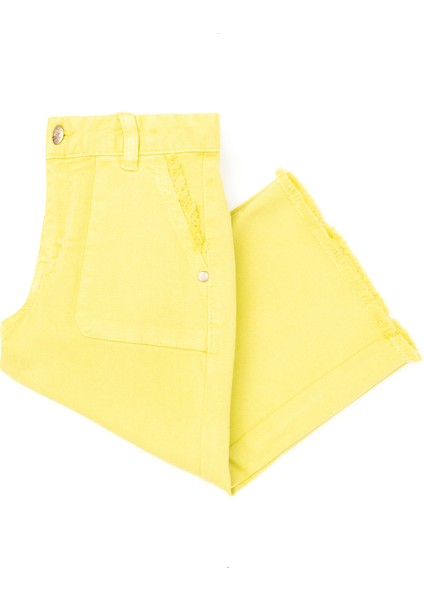 U.S. Polo Assn. Kız Çocuk Citron Pantolon (Kanvas-Chino) 50264079-VR168