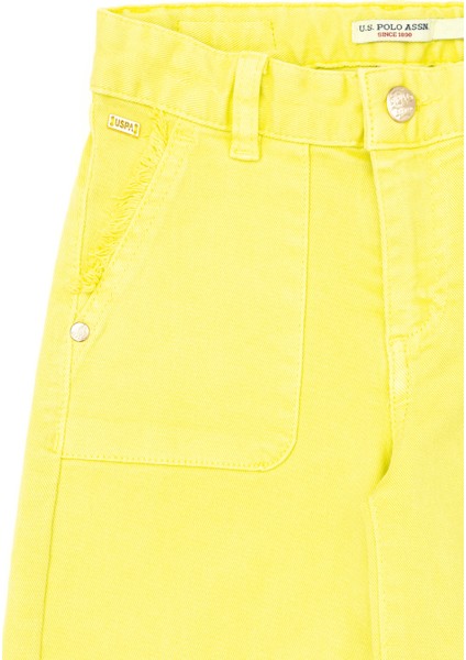 U.S. Polo Assn. Kız Çocuk Citron Pantolon (Kanvas-Chino) 50264079-VR168