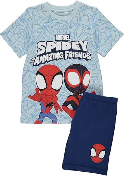 Spiderman Erkek Çocuk Şortlu Alt Üst Takım