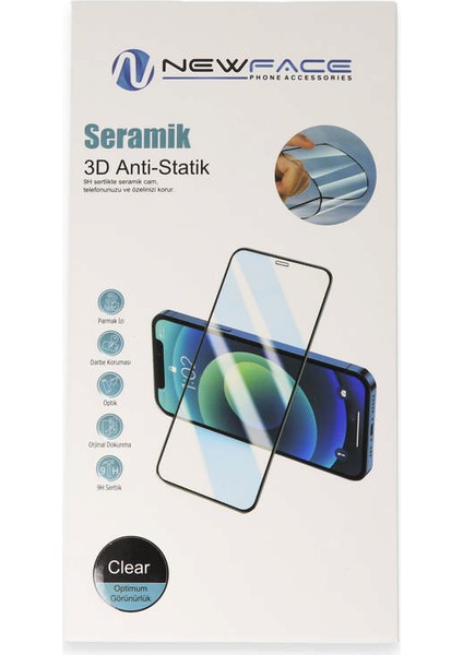 Iphone Se 2020 3D Antistatik Seramik Nano Ekran Koruyucu - Beyaz