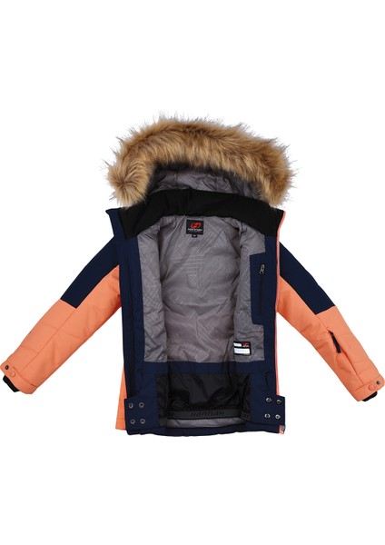 Leane Jr Çocuk Kayak Mont Dress Blues-Cantaloupe