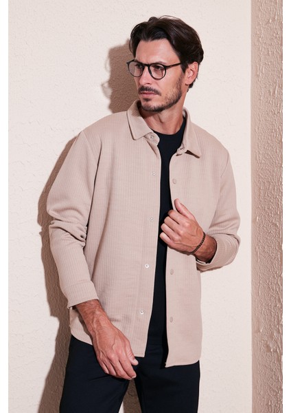 Fitilli Çıtçıtlı Relaxed Fit Gömlek Erkek Gömlek 5905510