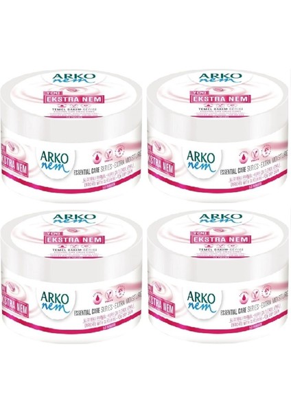 Nem Temel Bakım Kremi Extra Nem 4 Adet 250 ml
