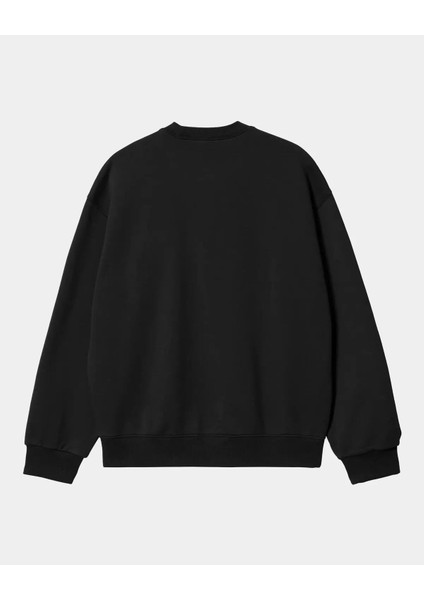One Piece Monkey D Luffy Baskılı Siyah Unisex Oversize Bisiklet Yaka Sweatshirt