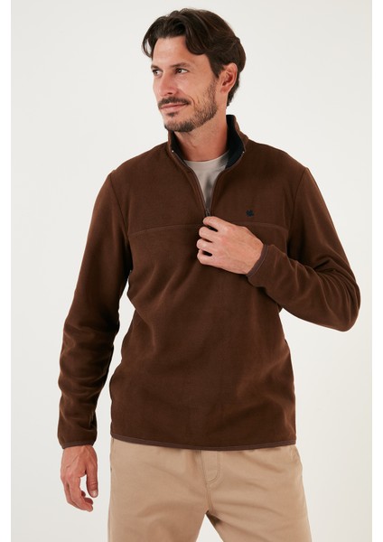 Slim Fit Anti-Pilling Tüylenme Yapmayan Bato Yaka Kışlık Şardonlu Polar Erkek POLAR 5906001 fiyatları