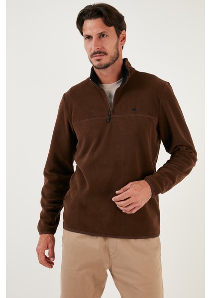 Slim Fit Anti-Pilling Tüylenme Yapmayan Bato Yaka Kışlık Şardonlu Polar Erkek POLAR 5906001 modelleri