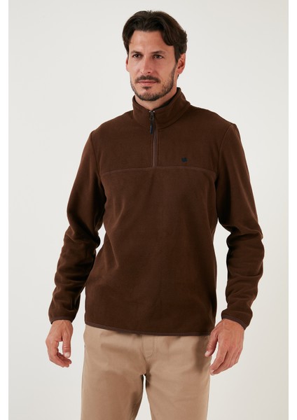 Slim Fit Anti-Pilling Tüylenme Yapmayan Bato Yaka Kışlık Şardonlu Polar Erkek POLAR 5906001 fırsatları