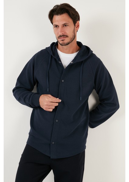 Pamuklu Kapüşonlu Relaxed Fit Gömlek Erkek Gömlek 5905468 modelleri