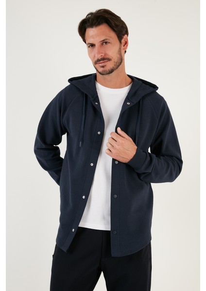 Pamuklu Kapüşonlu Relaxed Fit Gömlek Erkek Gömlek 5905468 fırsatları