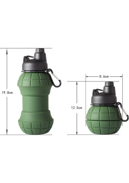 550ML Yaratıcı Açık Hava Katlanır Su Bardağı (Yurt Dışından)