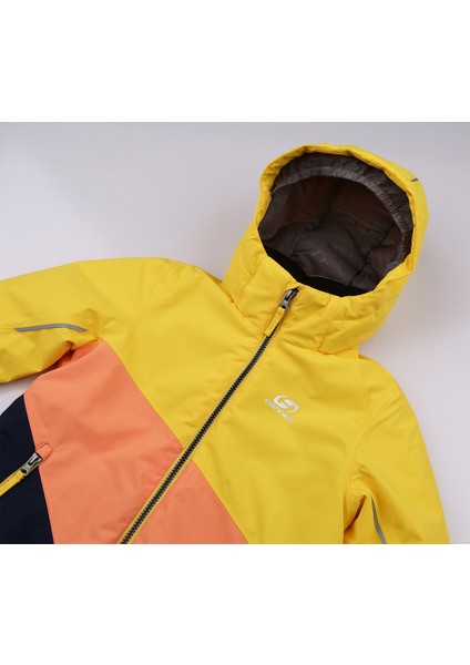 Kigali Jr Çocuk Kayak Mont Vibrant Yellow-Cantaloup indirimleri