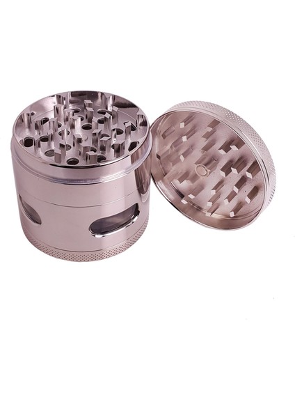 Pencereli 63 Mm. Silver Tütün Baharat Herbal Öğütücüsü Parçalayıcı PT94SLV