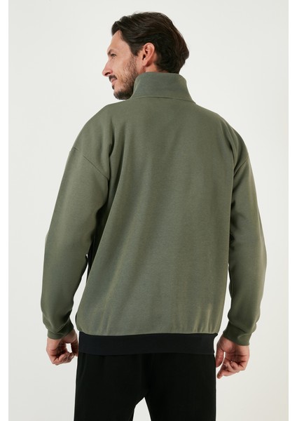 Regular Fit Fermuarlı Dik Yaka Içi Tüylü Yumuşak Şardonlu Kışlık Sweat Erkek Sweat 5905343 indirimleri