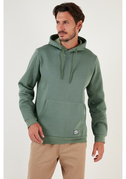 Slim Fit Kapüşonlu Kanguru Cepli Içi Tüylü Yumuşak Şardonlu Sweat Erkek Sweat 5905281 fırsatları