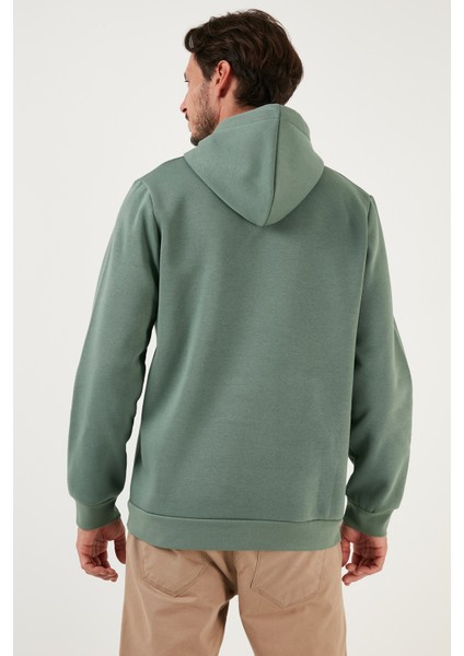 Slim Fit Kapüşonlu Kanguru Cepli Içi Tüylü Yumuşak Şardonlu Sweat Erkek Sweat 5905281 indirimleri