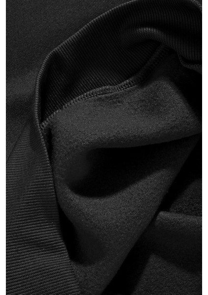 Hippotenuse Baskılı Siyah Oversize Bisiklet Yaka Sweatshirt fırsatları