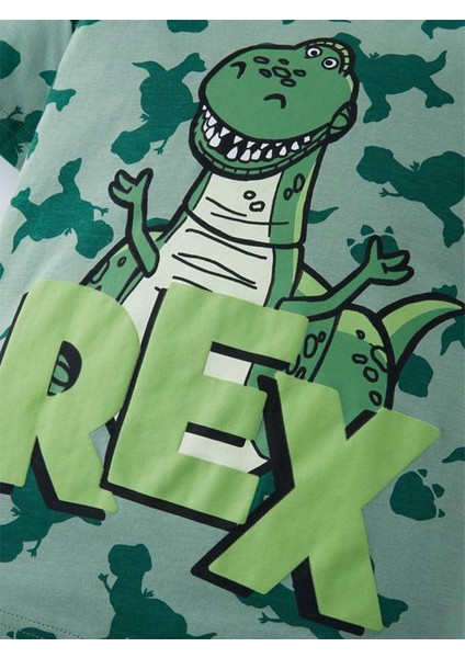 Disney Toy Story Rex Erkek Çocuk Alt Üst Şortlu Takım