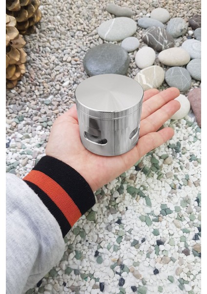 Pencereli 63 Mm. Silver Tütün Baharat Herbal Öğütücüsü Parçalayıcı PT94SLV fiyatları